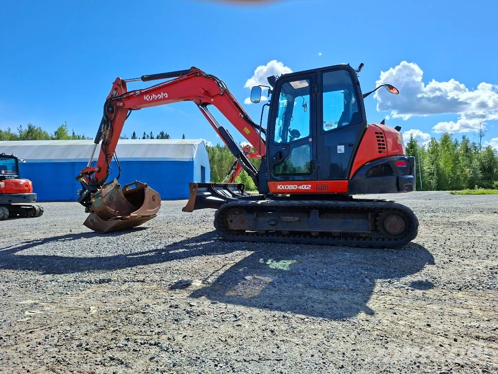 Kubota KX080-4a2 Midi bagri 7t – 12t