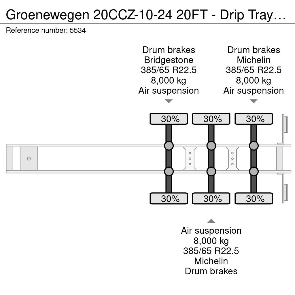 Groenewegen 20CCZ-10-24 20FT - Drip Tray - SAF Drum Brakes - O Kontejnerske polprikolice