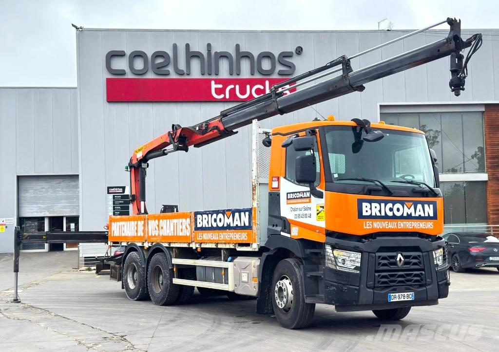 Renault C 380 + Palfinger PK 18002 EH Caminhões de mesa/dropside