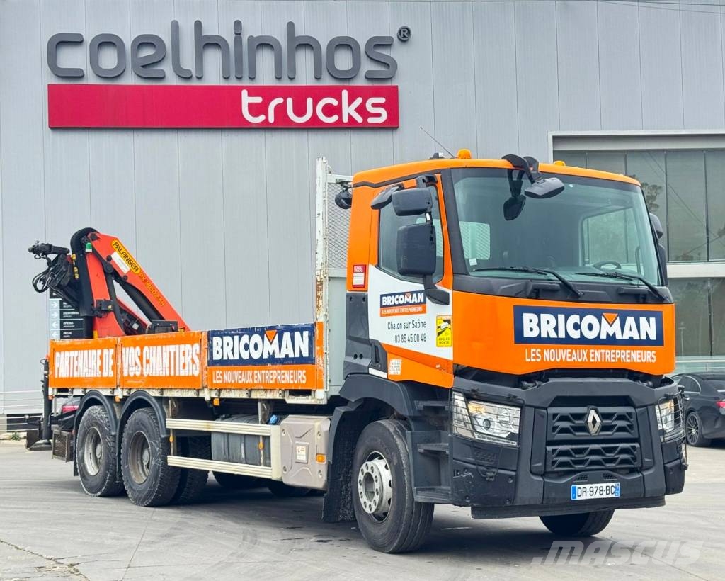 Renault C 380 + Palfinger PK 18002 EH Caminhões de mesa/dropside