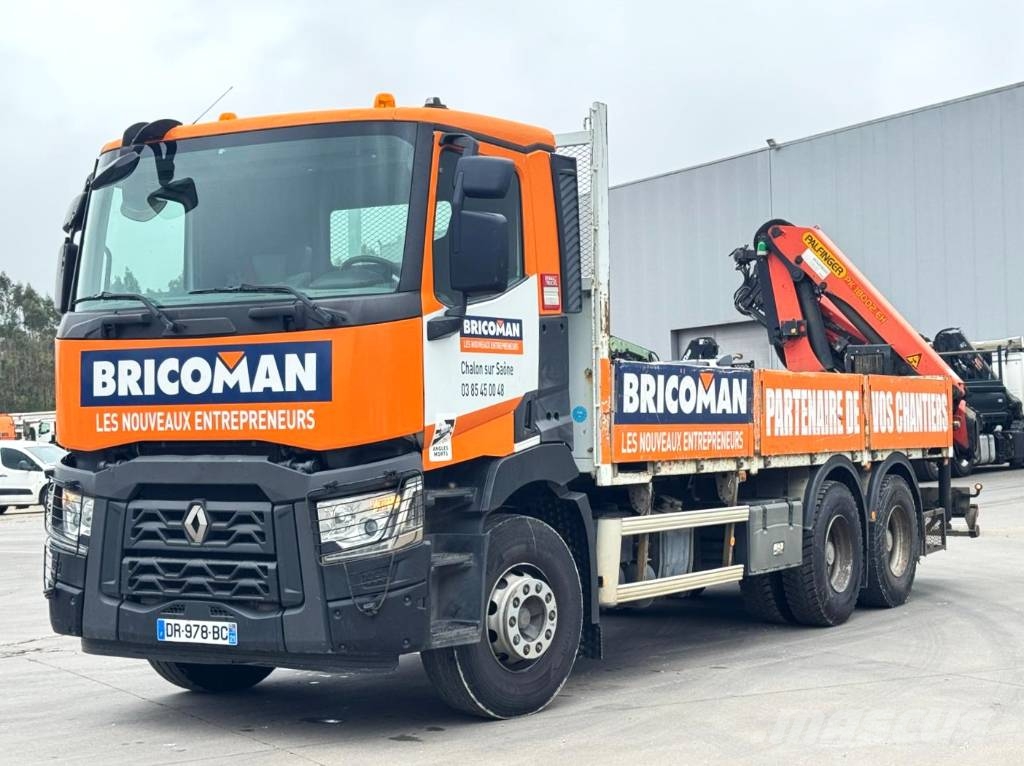 Renault C 380 + Palfinger PK 18002 EH Caminhões de mesa/dropside