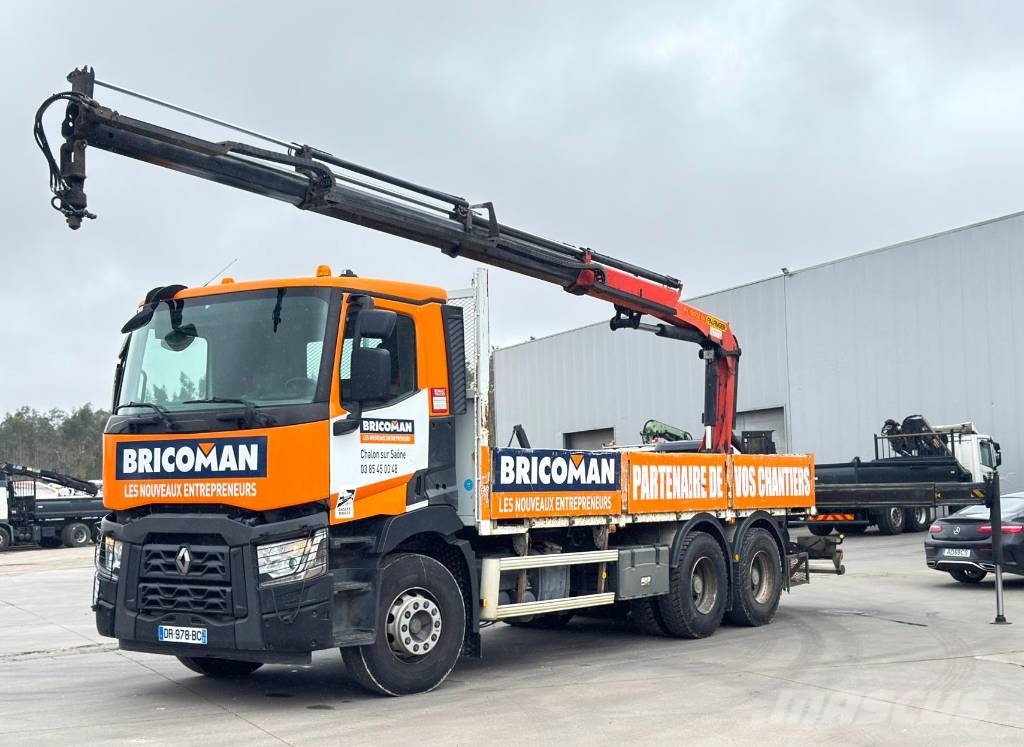 Renault C 380 + Palfinger PK 18002 EH Caminhões de mesa/dropside