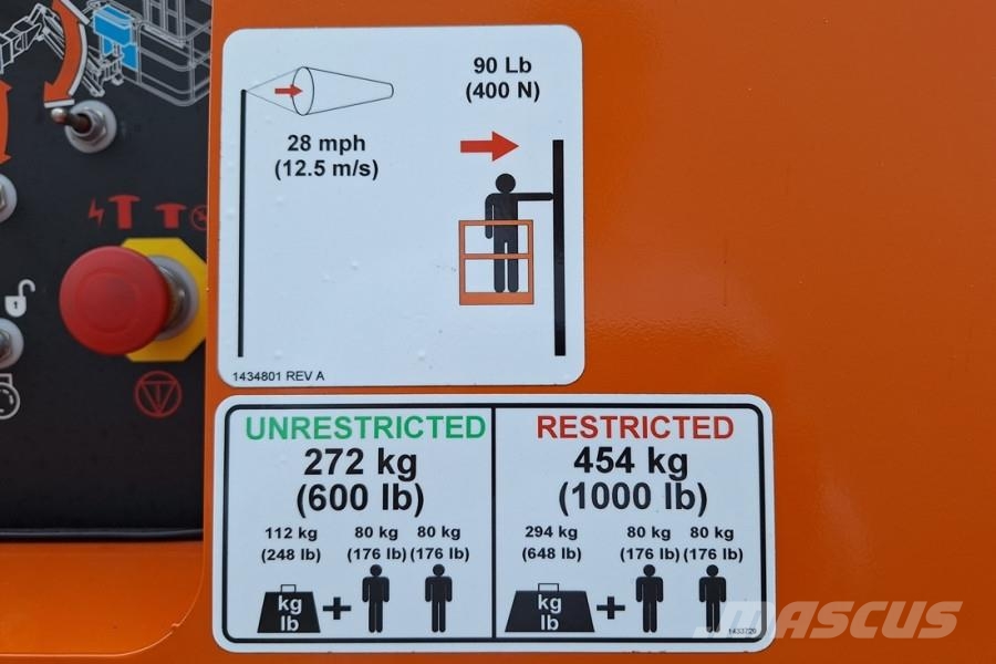 Snorkel 460SJ Valid Inspection, CE, Diesel, 4x4 Drive, 16m Telescoophoogwerkers