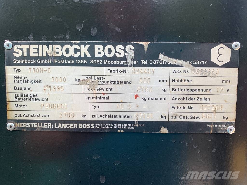 Steinbock Boss 336H-D V-2650 IO Pārvadātājs iekraušanai no sāniem
