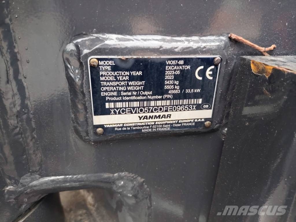 Yanmar Vio 57-6B Minigravemaskiner
