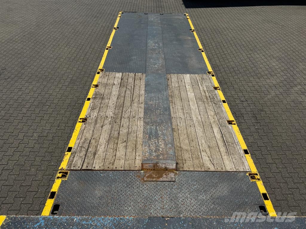 Broshuis Semi Dieplader 6 mtr uitschuifbaar / stuur-as / li نصف مقطورة مسطحة منخفضة