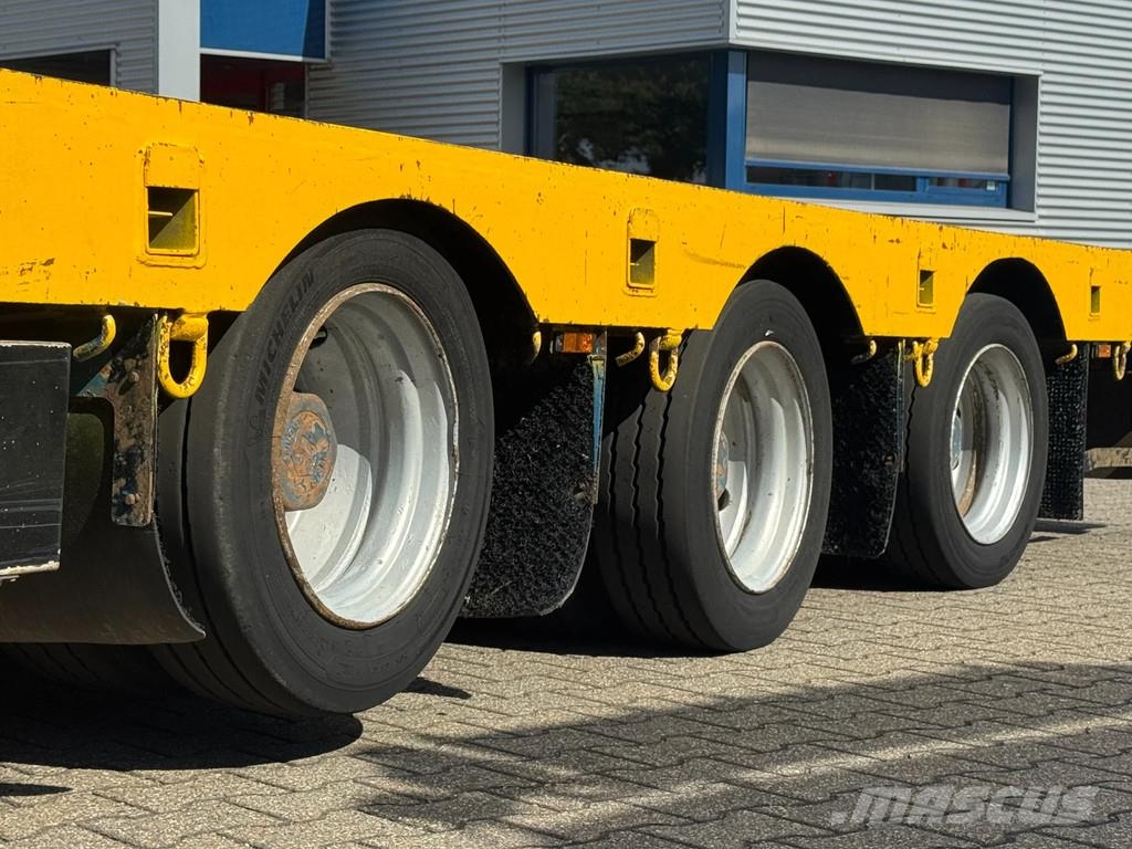 Broshuis Semi Dieplader 6 mtr uitschuifbaar / stuur-as / li نصف مقطورة مسطحة منخفضة