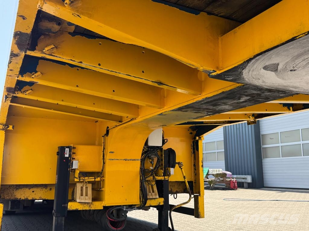 Broshuis Semi Dieplader 6 mtr uitschuifbaar / stuur-as / li نصف مقطورة مسطحة منخفضة