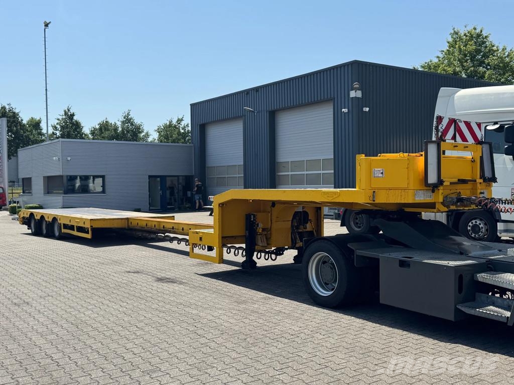 Broshuis Semi Dieplader 6 mtr uitschuifbaar / stuur-as / li نصف مقطورة مسطحة منخفضة