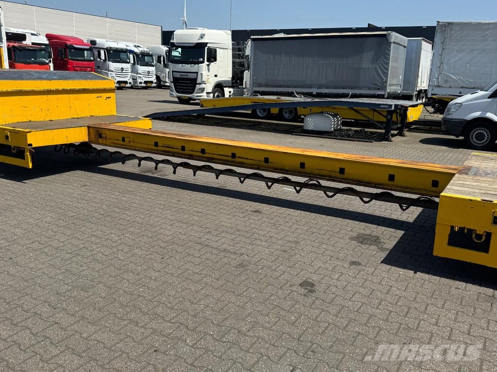 Broshuis Semi Dieplader 6 mtr uitschuifbaar / stuur-as / li نصف مقطورة مسطحة منخفضة