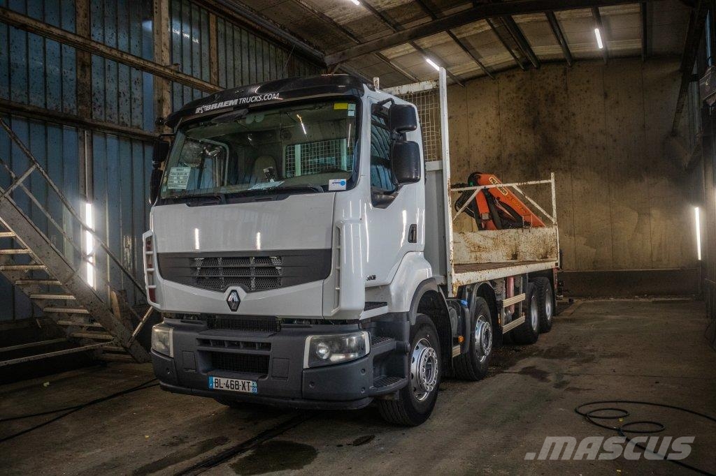 Renault KERAX 380DXI-8x4+PK18TM/3EXT 平板式/側卸式卡車