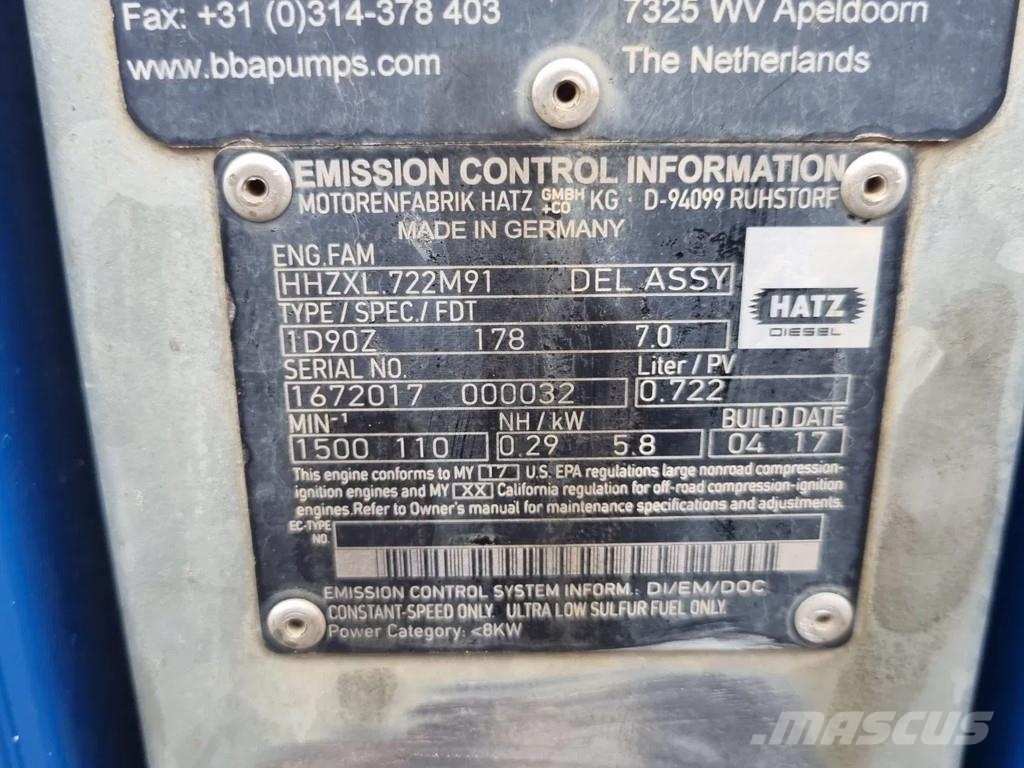 BBA BA100K D193 GL ''Drive on'' Pompa de apa