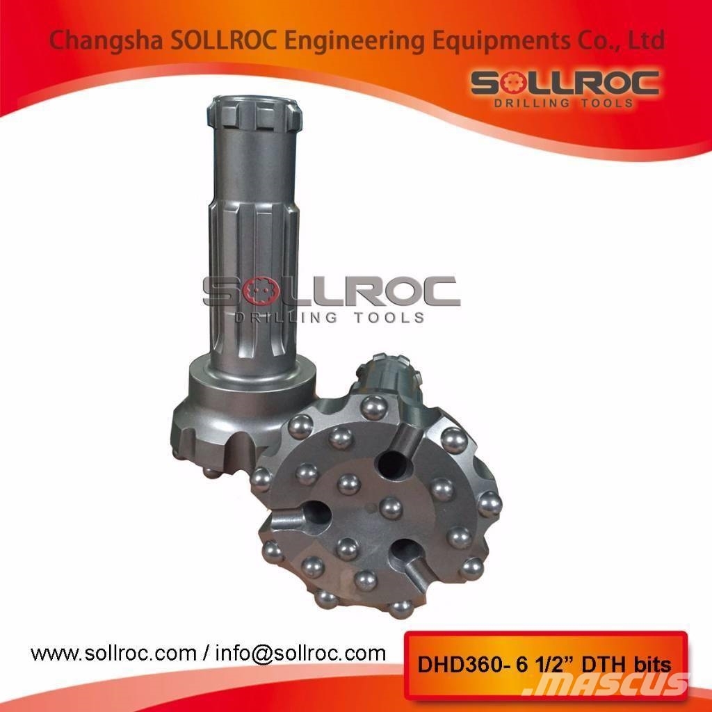 Sollroc DTH bit DHD360, COP64, M60, SD6, QL60 Комплектуючі і запасні частини для бурових установок