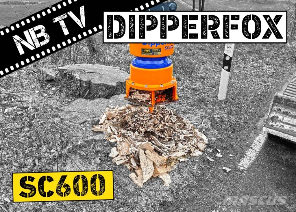Dipperfox Baumstumpffräse SC600 - 60 Stümpfe pro Boomstronkfrees