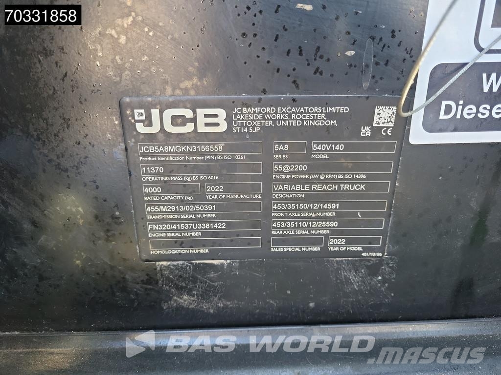 JCB 540-140 Sway - A/C Verreikers