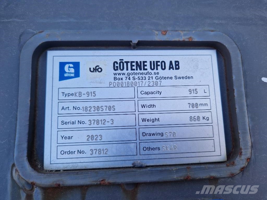 Götene Kabelskopa, 915L, B=700 mm, S70 Buckets