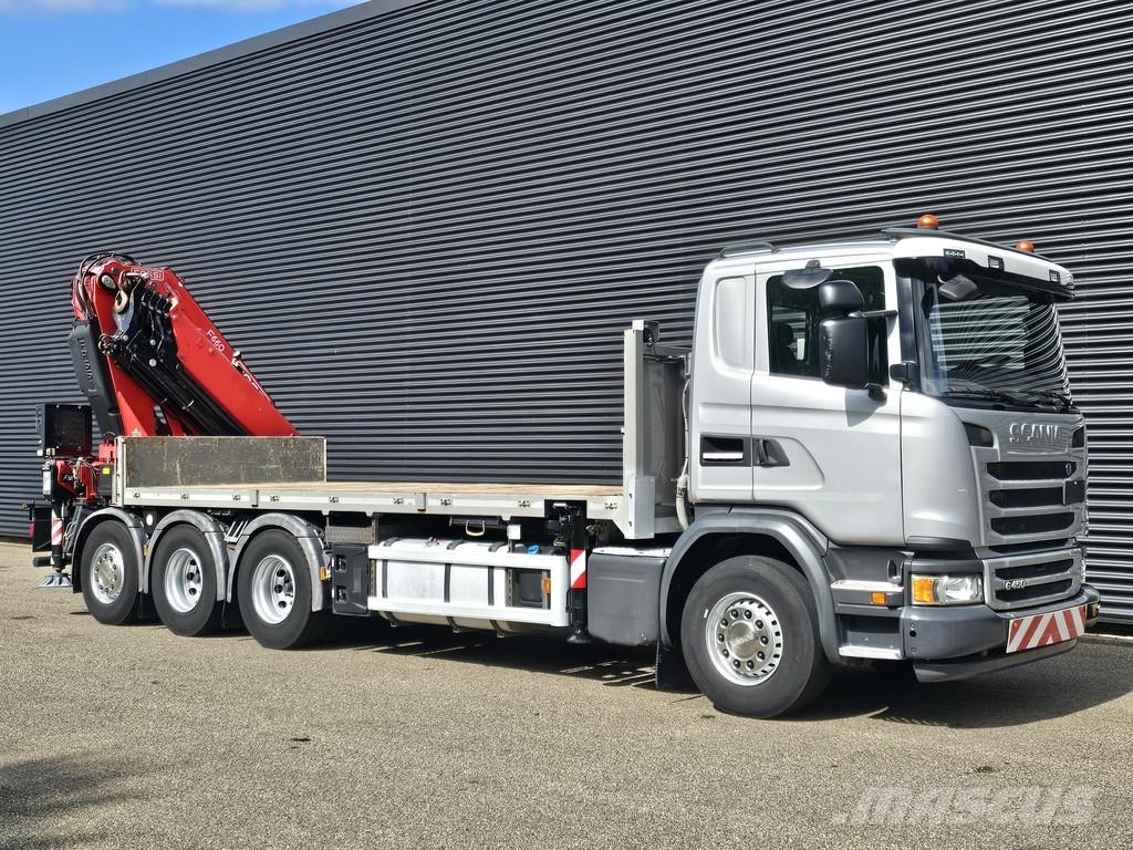 Scania G450 8x4 / RETARDER / FASSI F660 CRANE / KRAN / GR 其他貨車