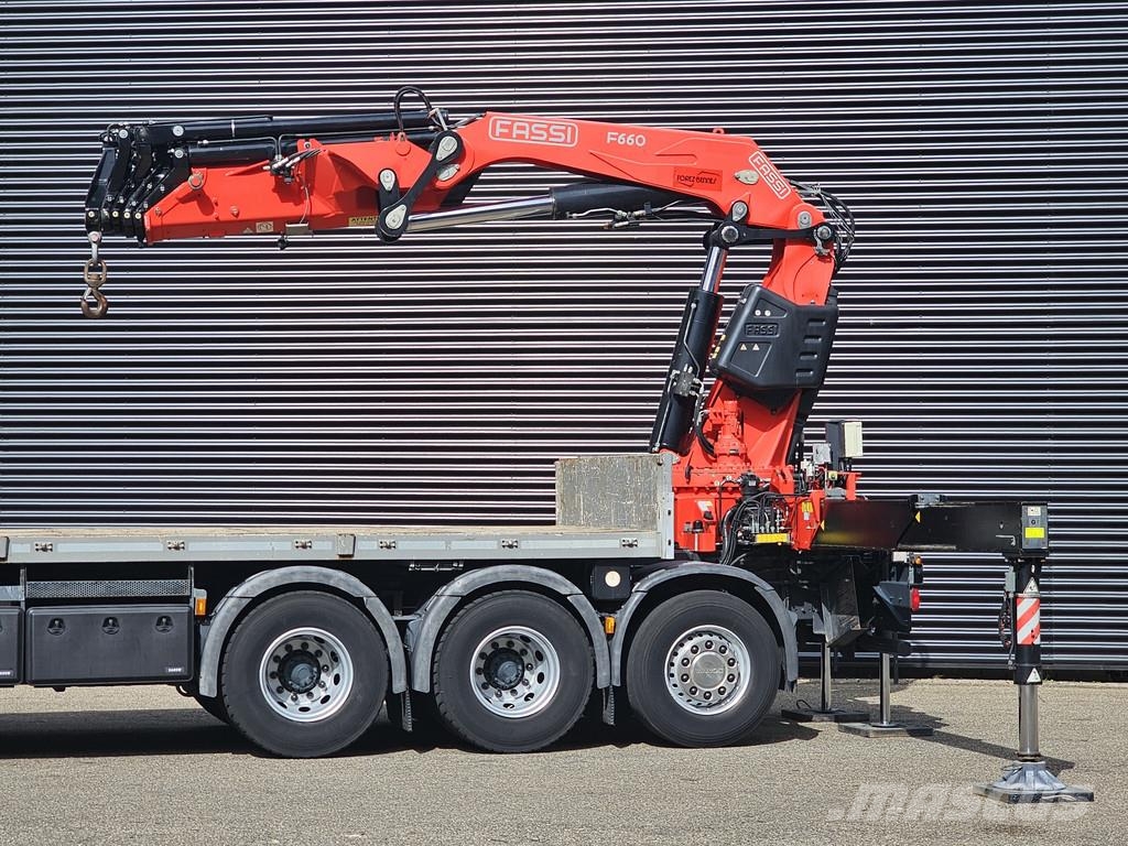 Scania G450 8x4 / RETARDER / FASSI F660 CRANE / KRAN / GR 其他貨車