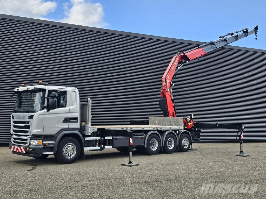 Scania G450 8x4 / RETARDER / FASSI F660 CRANE / KRAN / GR 其他貨車