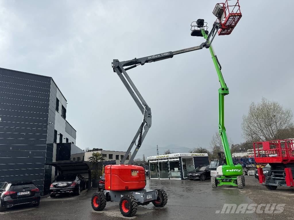 SkyJack SJ 46 Allrad 4x4 Diesel 16 Meter Teleskoparbeitsbü Nacele cu brat telescopic