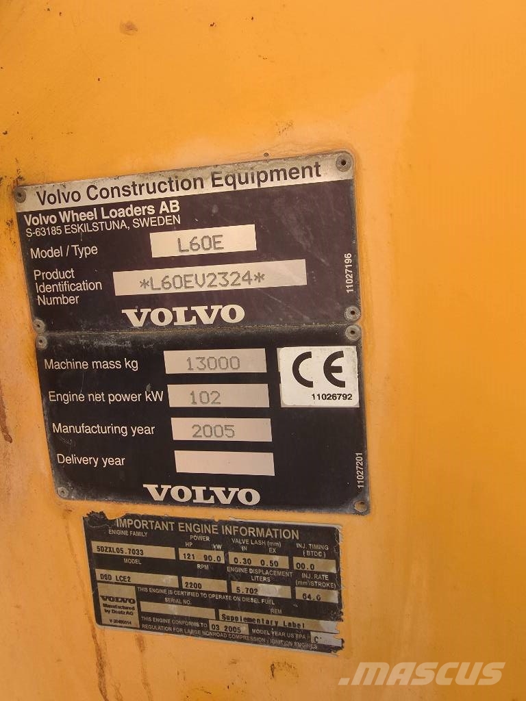 Volvo L 60 E 휠로우더