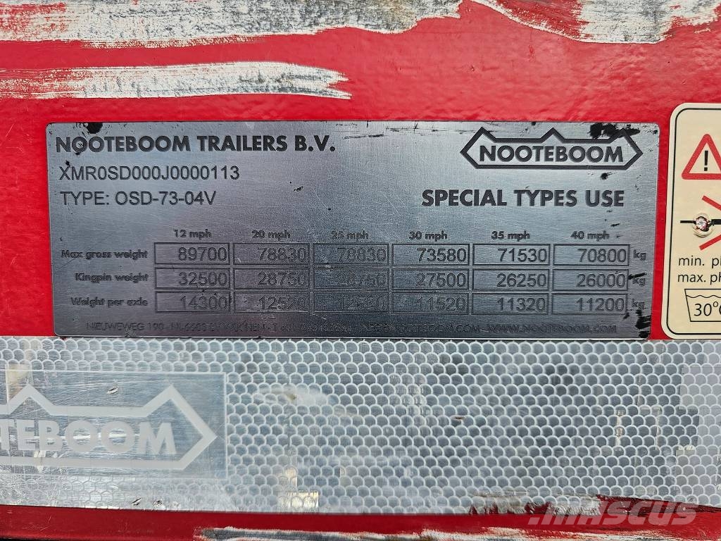 Nooteboom OSD-73-04V Telescopic Poluprikolice labudice