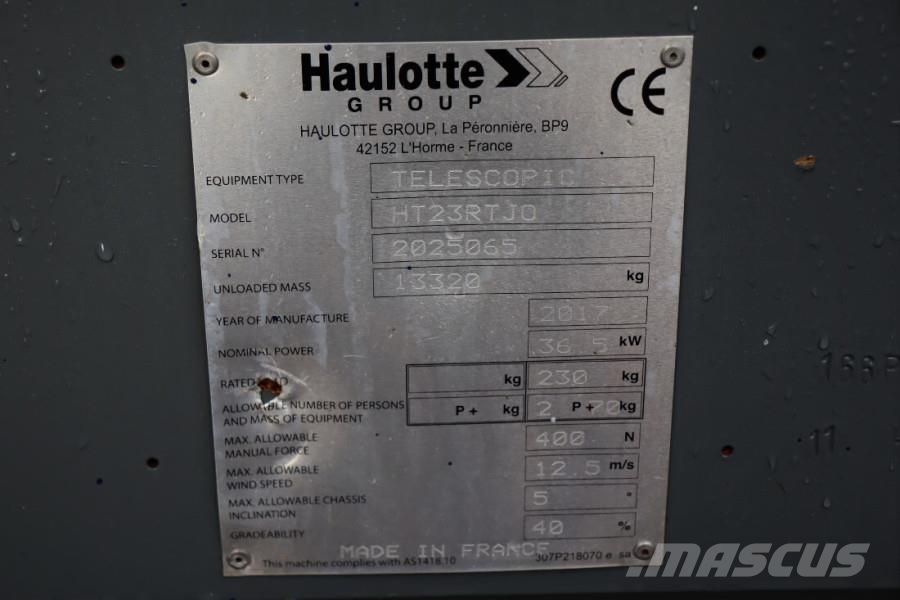 Haulotte HT23RTJ O Valid inspection, *Guarantee! 4x4 Drive, Ανυψωτήρες με τηλεσκοπικό βραχίονα