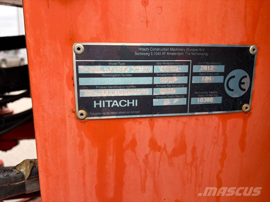 Hitachi ZW 150 PL Cargadoras sobre ruedas