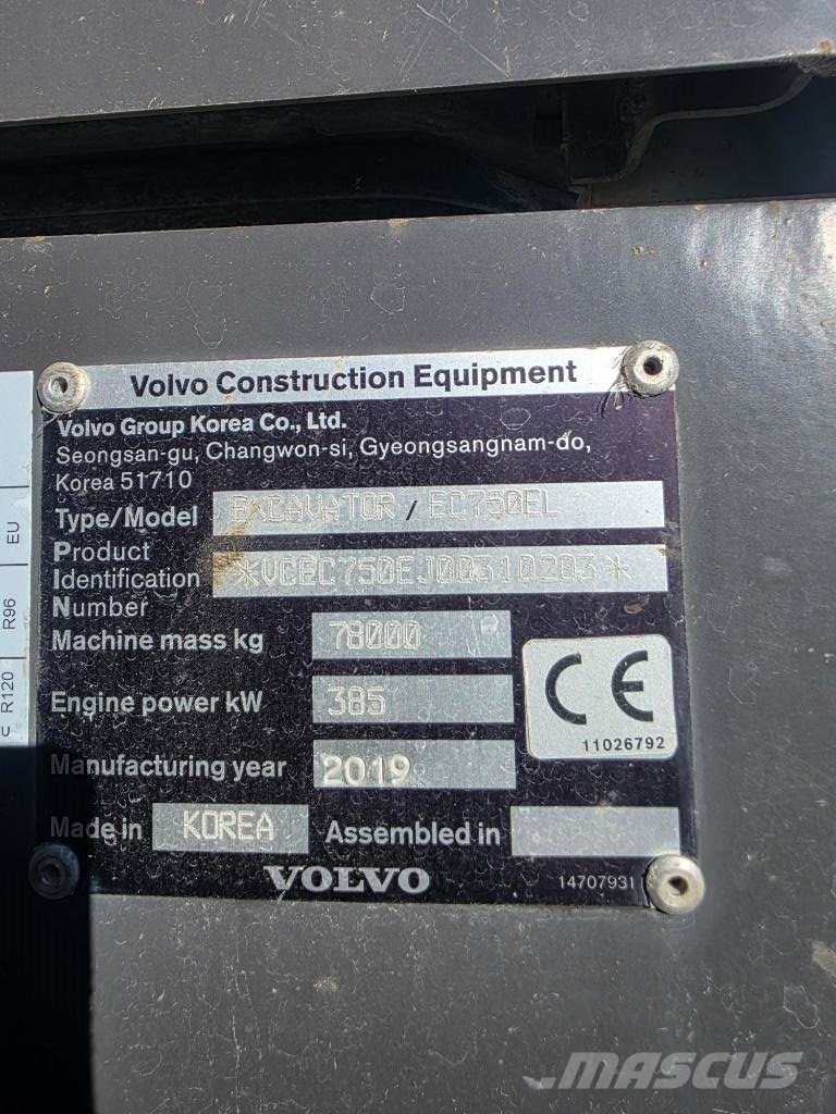 Volvo EC 750 EL Vikšriniai ekskavatoriai