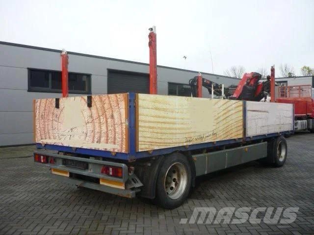 Gsodam 2 axle anhanger مقطوروات مسطحة/مفصلية الجوانب