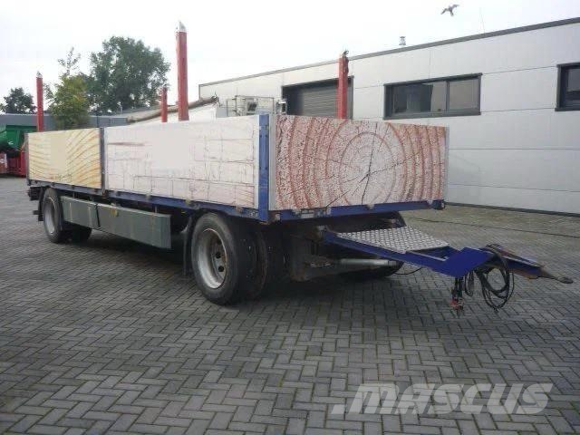 Gsodam 2 axle anhanger مقطوروات مسطحة/مفصلية الجوانب