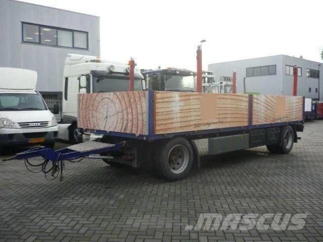 Gsodam 2 axle anhanger مقطوروات مسطحة/مفصلية الجوانب