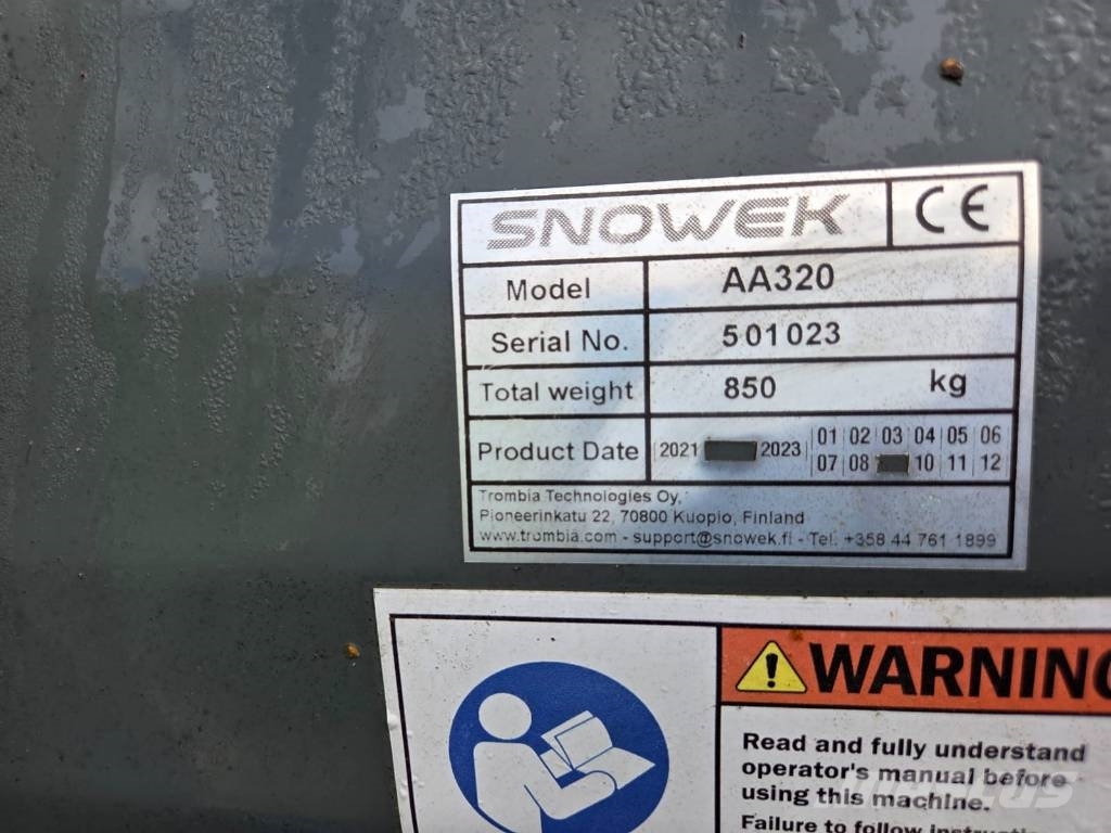 Snowek AA 320 Sniego peiliai ir valytuvai