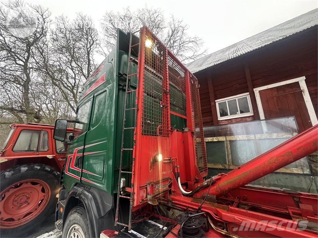 Scania R124GB6X2NZ470 훅 리프트 트럭