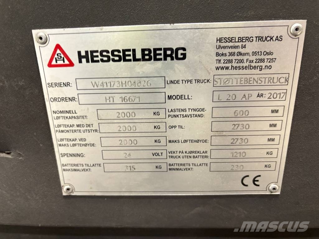 Linde L 20 AP Movimentação cargas - Outros