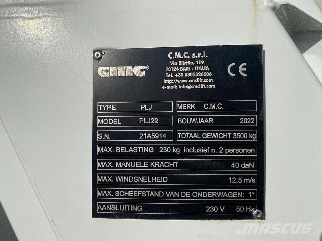 CMC PLJ22, Auto hoogwerker Strēles pacēlāji