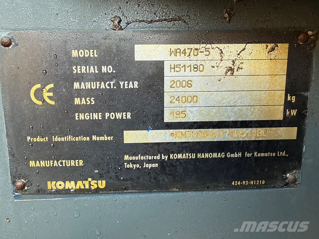 Komatsu WA 470-5 Kolesni nakladalci