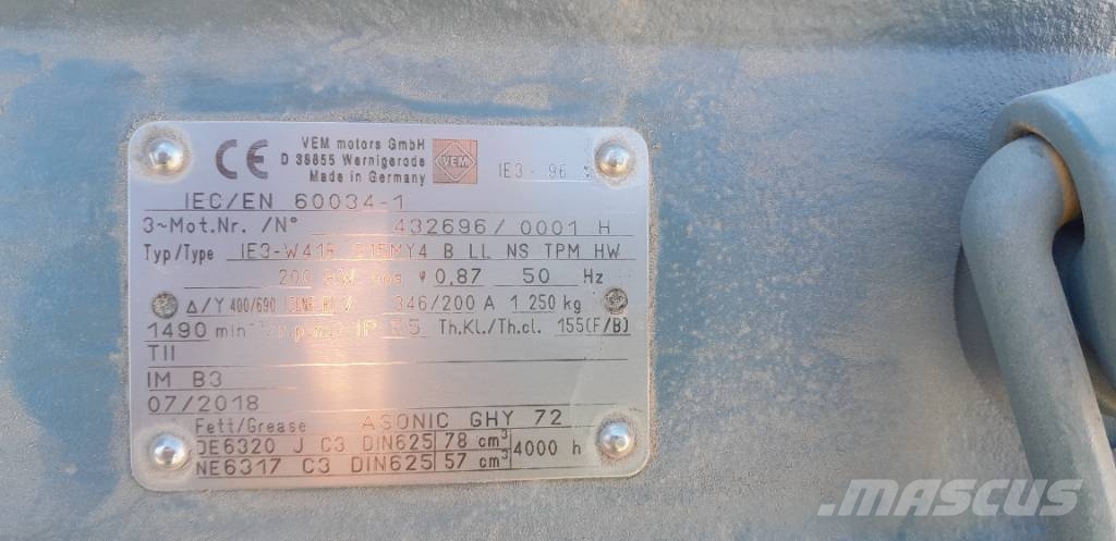 VEM 200kW Elektromotor Outros Geradores