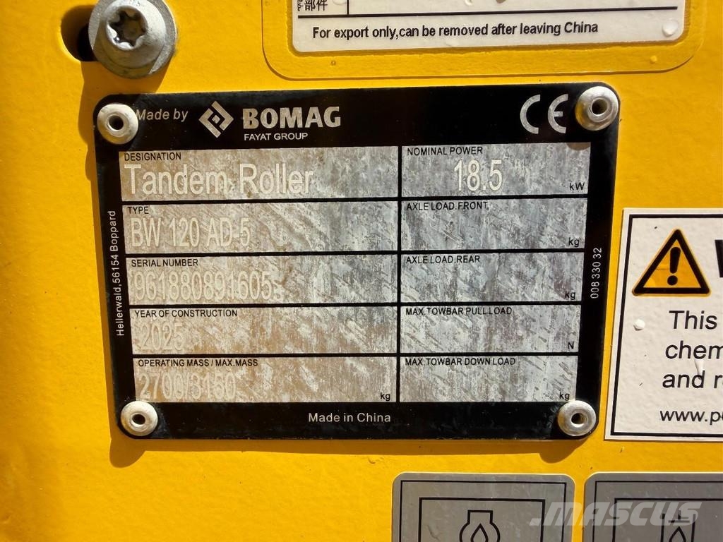 Bomag BW120 AD-5 مداحل متنوعة