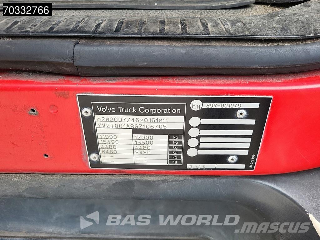 Volvo FL 210 4X2 12tonner 1500kg Ladebordwand Automatic Sanduk kamioni