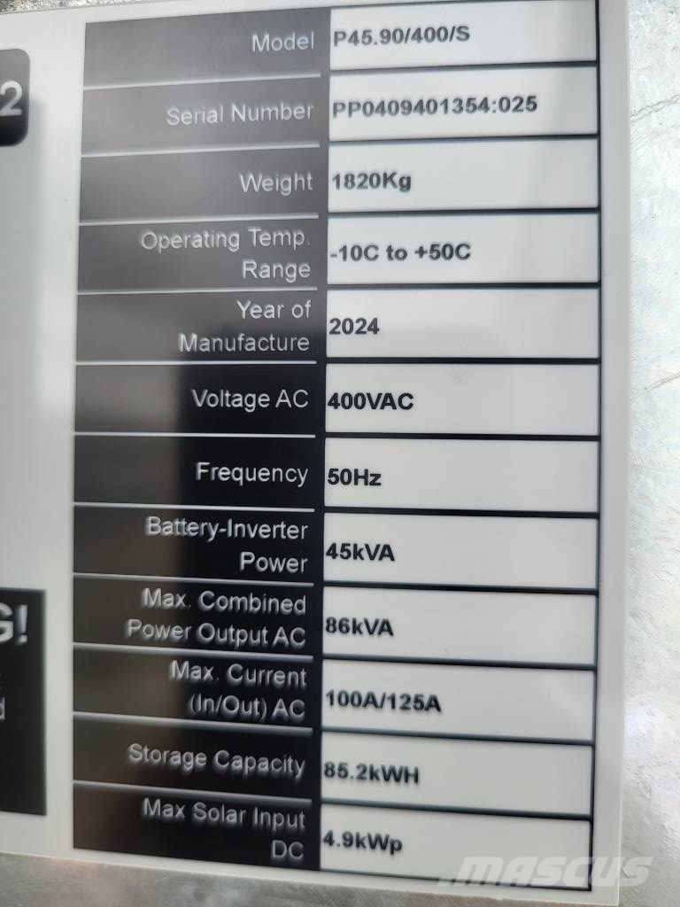 POWR2 Powerbank PRO 45kVA/ 90kWh Hybrid generatorer