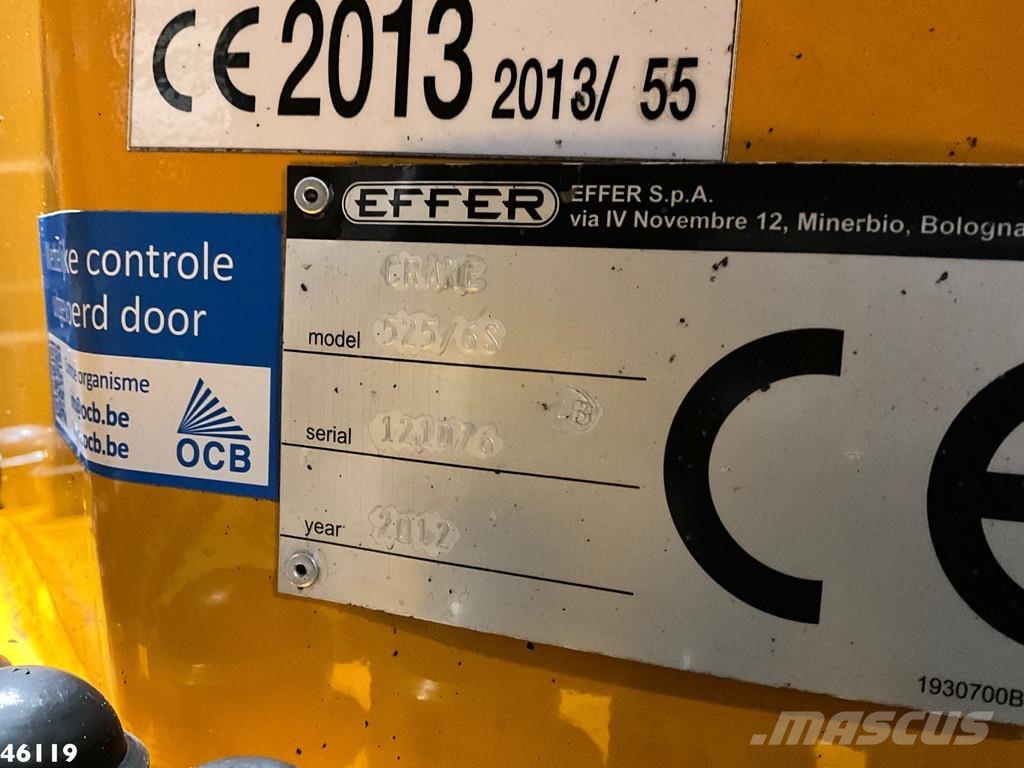 Mercedes-Benz Axor 2633 Effer 52 Tonmeter laadkraan + Fly-Jib Ju 全路面起重機/吊車