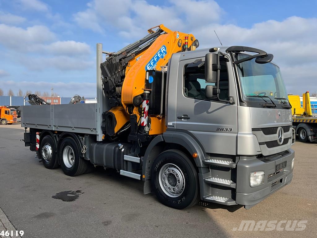 Mercedes-Benz Axor 2633 Effer 52 Tonmeter laadkraan + Fly-Jib Ju 全路面起重機/吊車