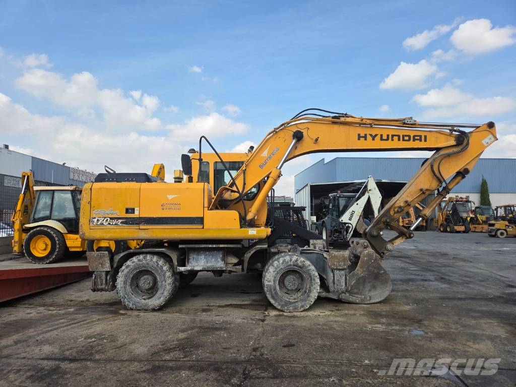 Hyundai Robex 170 W-7 Gravemaskiner på hjul