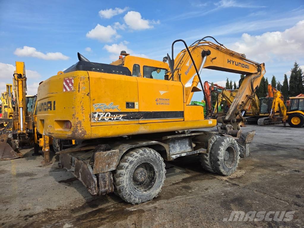 Hyundai Robex 170 W-7 Gravemaskiner på hjul