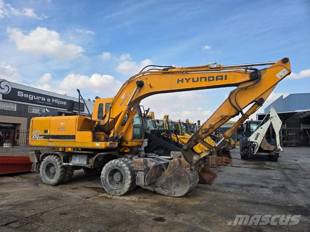 Hyundai Robex 170 W-7 Gravemaskiner på hjul