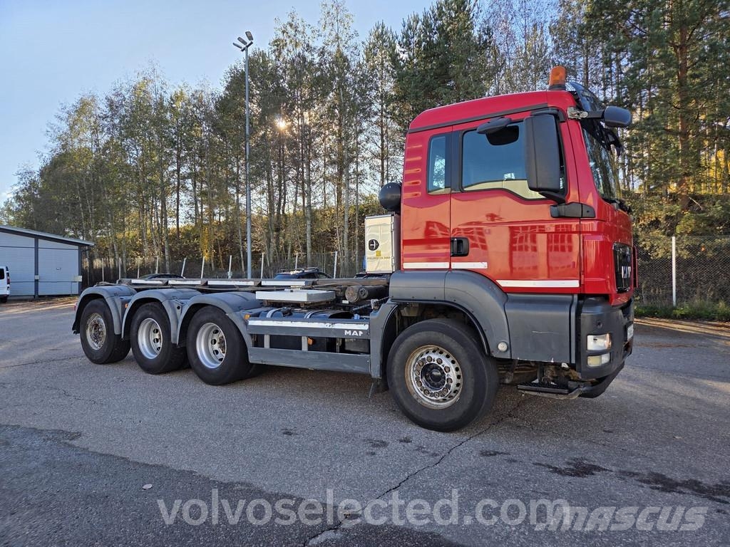 MAN TGS 440hp  8x4 Pajakulma 25tn -vaijerilaite, pituu Koukkulava kuorma-autot