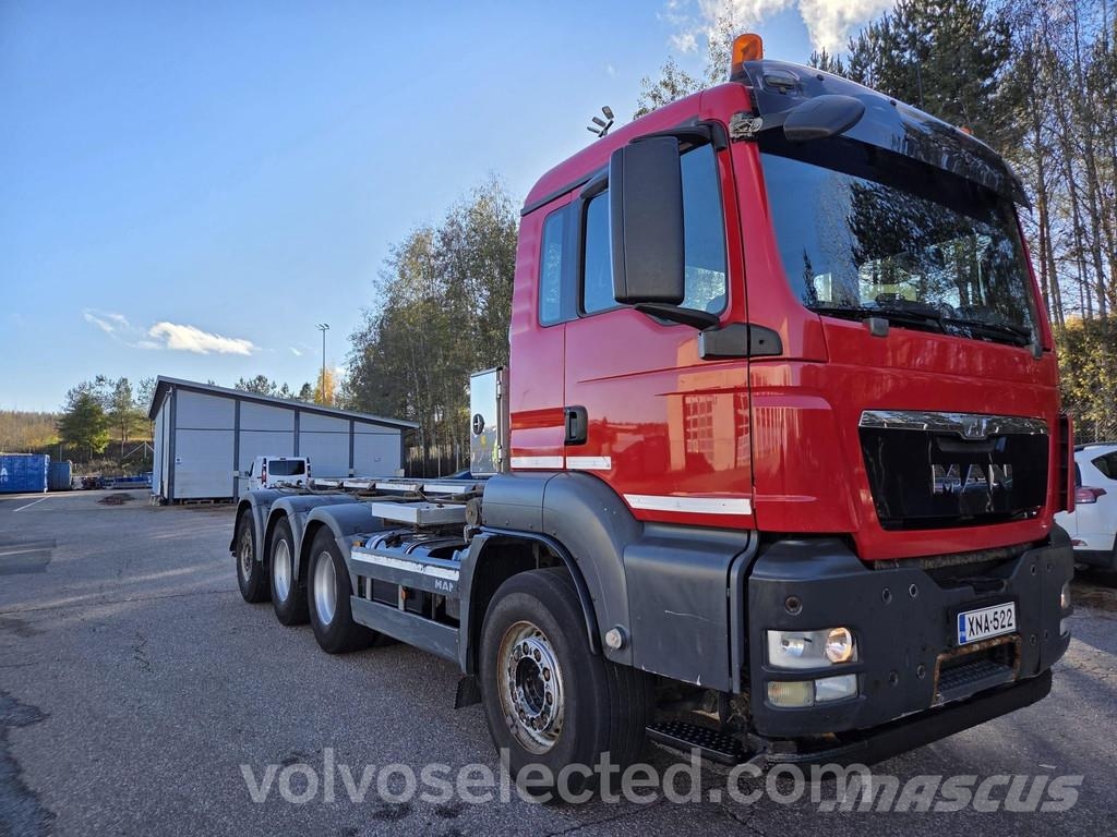 MAN TGS 440hp  8x4 Pajakulma 25tn -vaijerilaite, pituu Koukkulava kuorma-autot