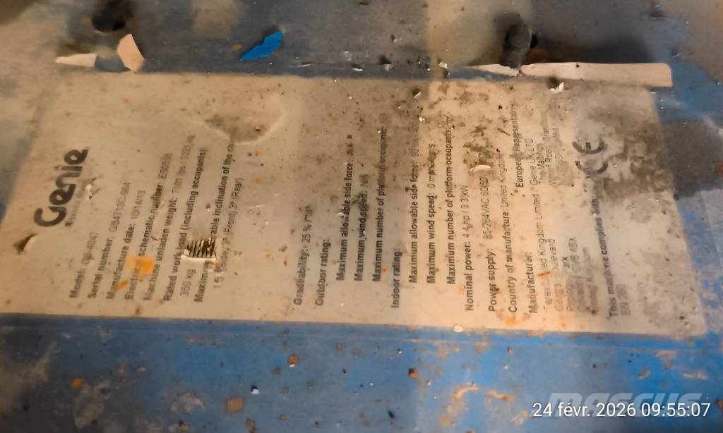 Genie GS 4047 Šķerveida pacēlāji