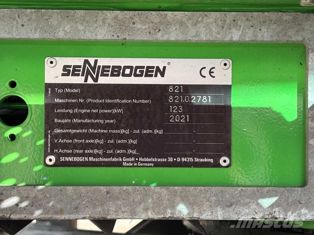 Sennebogen 821 M - 821 E - 821ME - 818 - 825 Βιομηχανικά μηχανήματα διαχείρισης αποβλήτων